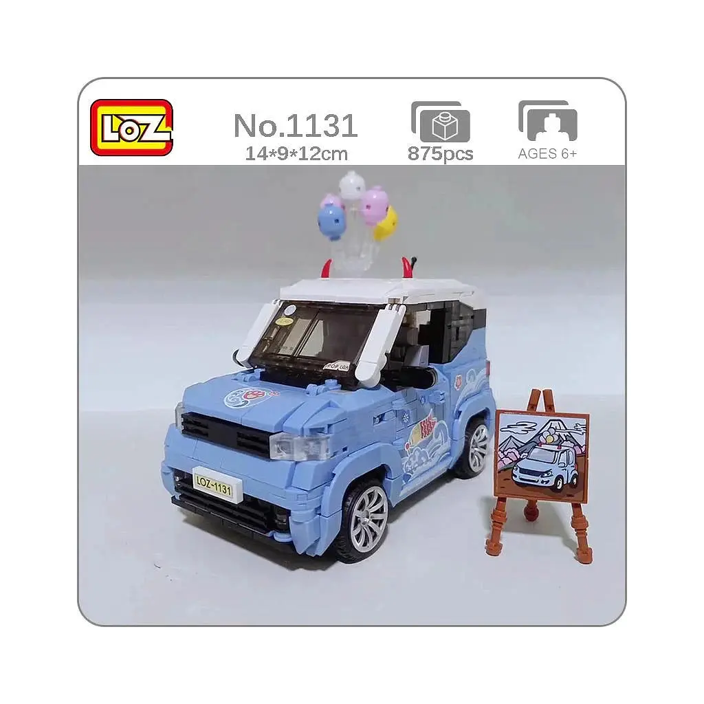 Конструктор LOZ mini Автомобіль MINI блакитний (1131) - фото 10