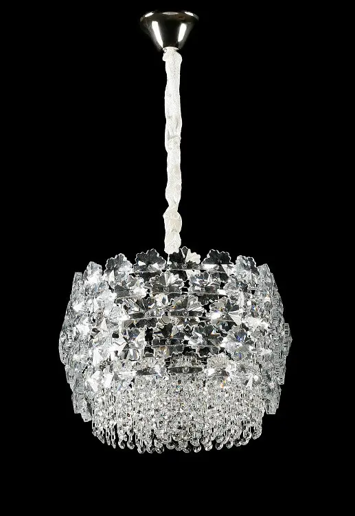 Підвісна кришталева люстра Splendid Ray L5748/400/4 (SLIVER), хром, 4 лампи E14, від 6-15 м² - фото 2