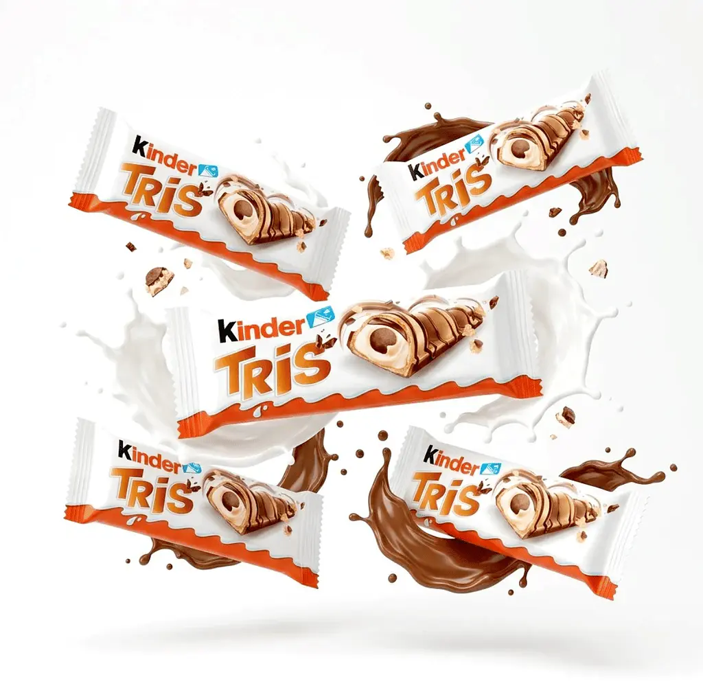 Вафельні батончики Kinder Tris 5 шт, 100 г - фото 5