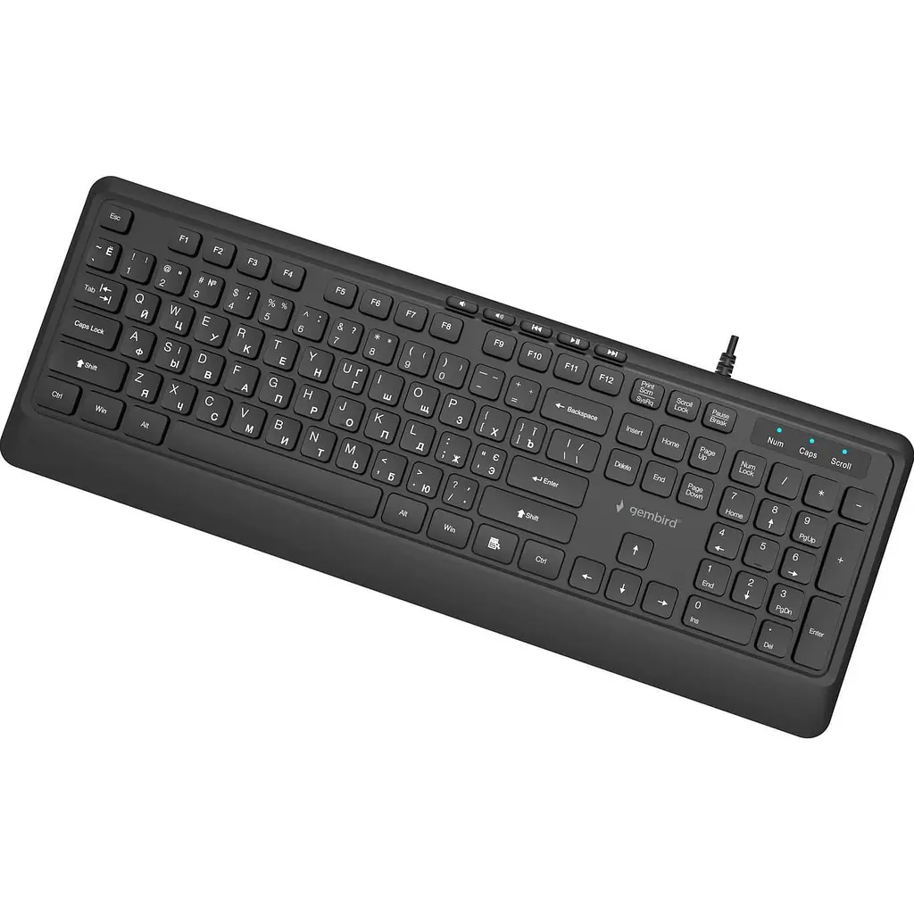 Клавіатура Gembird KB-MCH-05-CYRL Black (KB-MCH-05-CYRL) - фото 2