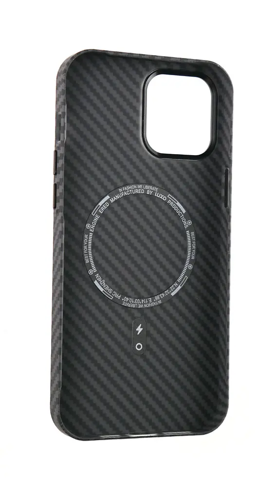 Чохол Luxo Free Air CarBon with MagSafe iPhone 12 PRO MAX Black - фото 3