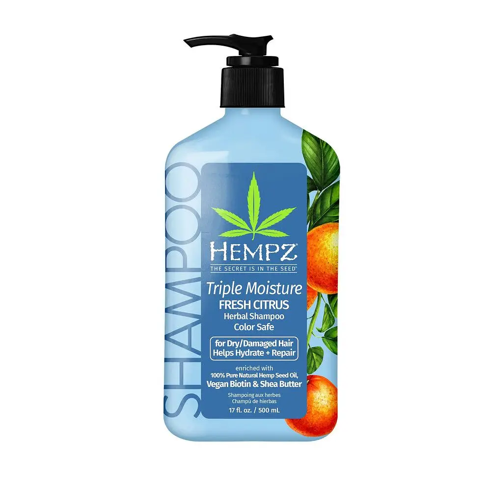 Шампунь "Потрійне зволоження" для сухого волосся Hempz 500 ml - фото 3
