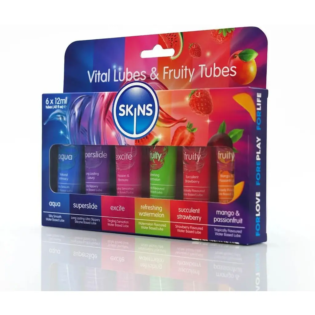 Набір лубрикантів Skins 72 мл (6 шт. x 12 мл) - фото 3