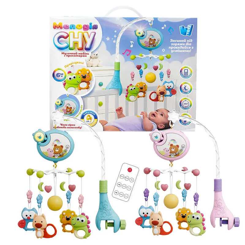 Музична карусель WToys озвучена українською з пультом (В асортименті)| 46666 - фото 2