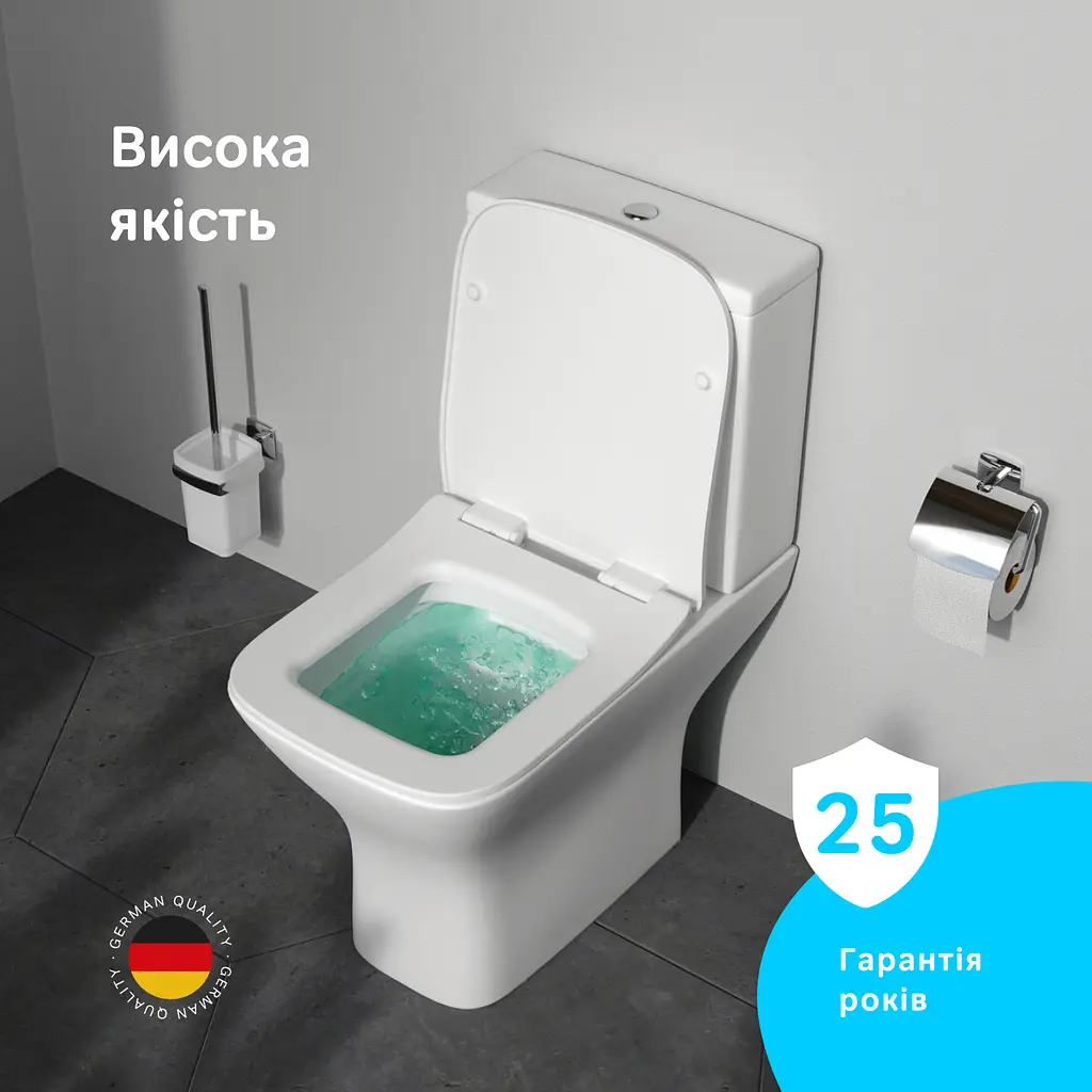 Унітаз-компакт без обідка з сидінням мікроліфт AM.PM Gem CGA8601SC - фото 3