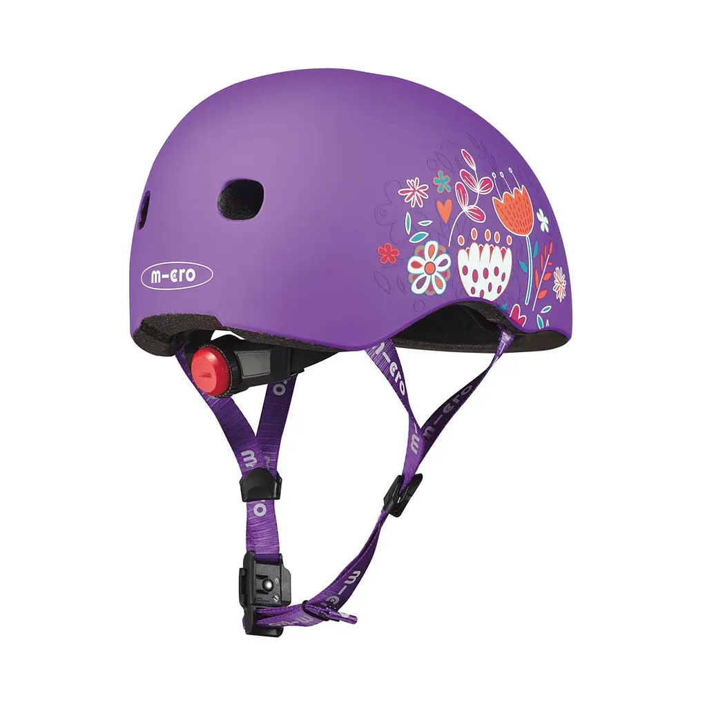 Захисний шолом MICRO - ФІОЛЕТОВИЙ З КВІТАМИ (52-56 cm, M) Micro AC2138BX - фото 6