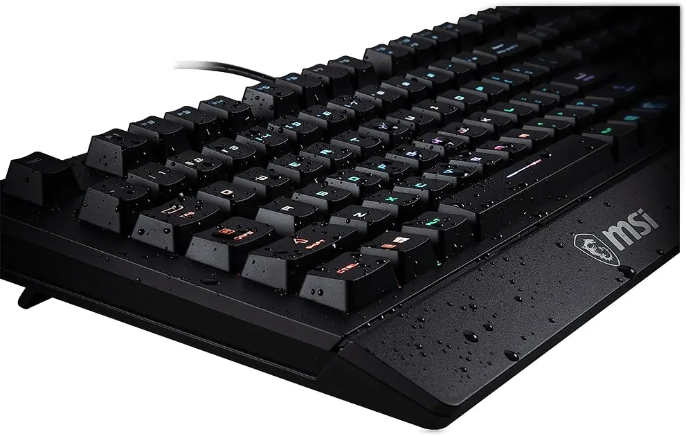 Клавіатура мембранна Vigor GK20 UA 104key, USB-A, EN/UKR/RU, ColorLED, чорний MSI teh0013864 - фото 8