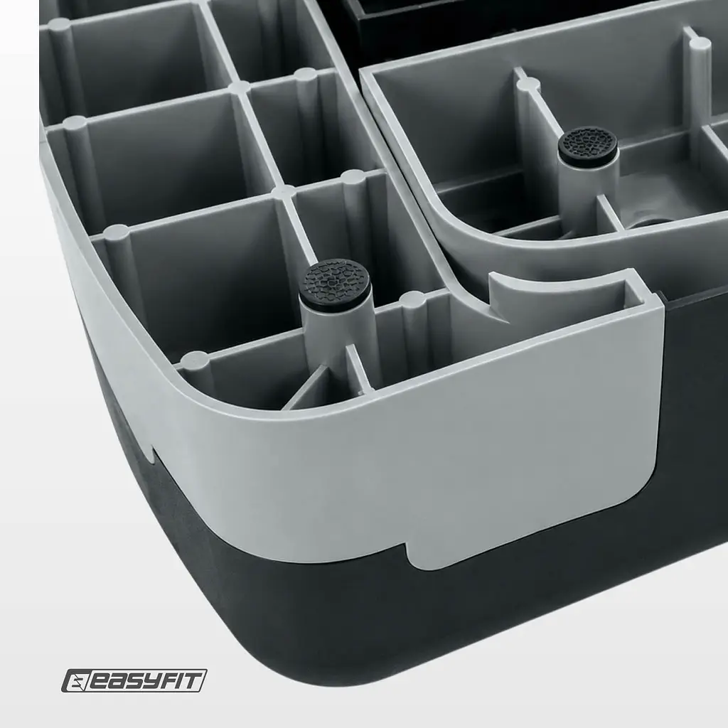 Степ-платформа EasyFit Step-B 3-ступінчаста чорно-сіра  - фото 7
