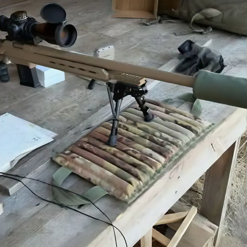 Килимок для сошок стрілецький GEN 2 45×25 см | Середній мат із піском для стабільності зброї - фото 8