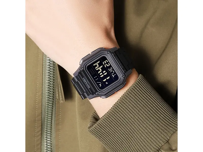 Наручний годинник чоловічий 2264BKGYBK Black-Grey-Black Skmei acs0030088 - фото 5