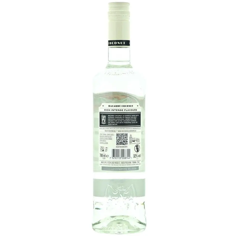 Напій на основі рому Bacardi Coconut 32% 0.7 л  - фото 2