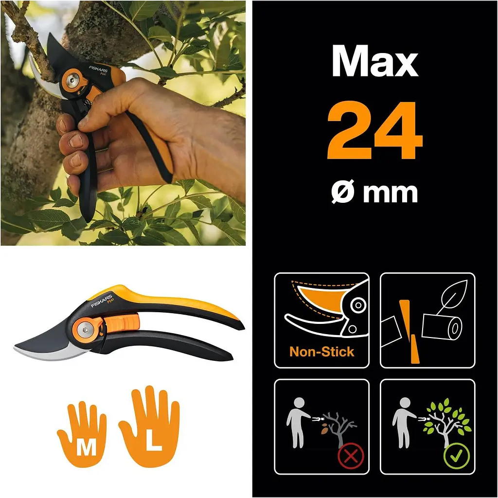 Площинний секатор Fiskars Plus P541 (1057169) - фото 4