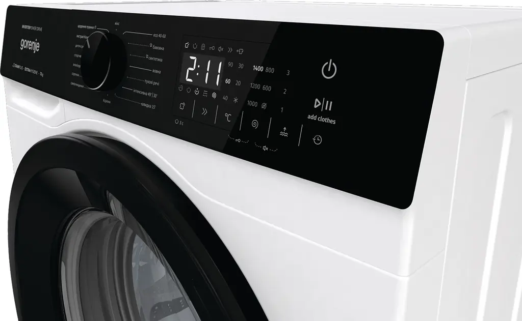 Пральна машина Gorenje фронтальна 7 кг 1400 A+++ 47 см дисплей пар інвертор білий - фото 10