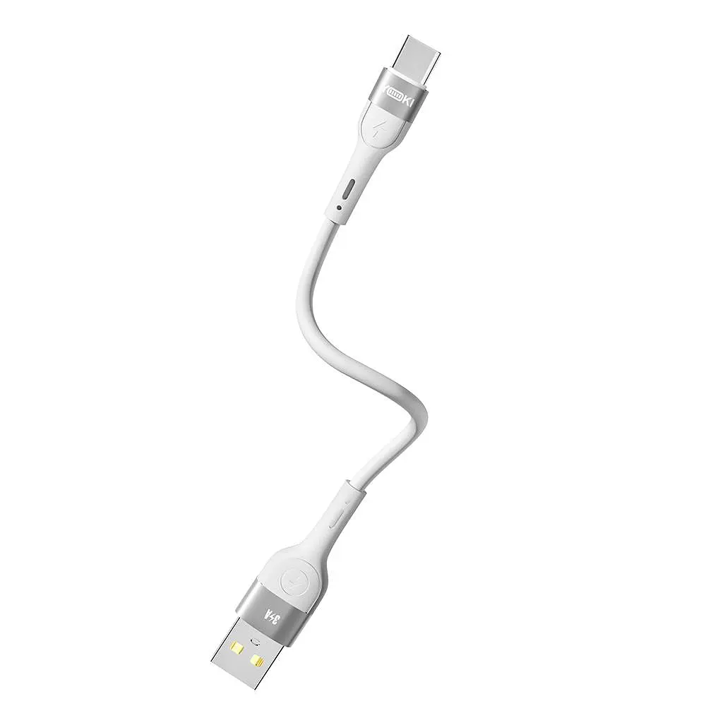 Кабель для заряджання та обміну даними USB Yoki YK-EX11 EXTRA Series USB/Type C 60W 3A/20V 0.25 m White - фото 4