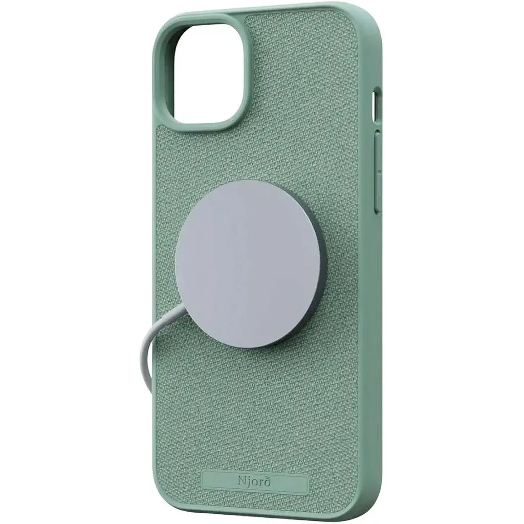Чехол-накладка Njord Fabric MagSafe Case Turquoise для iPhone 15 (NA51FA13) - фото 4