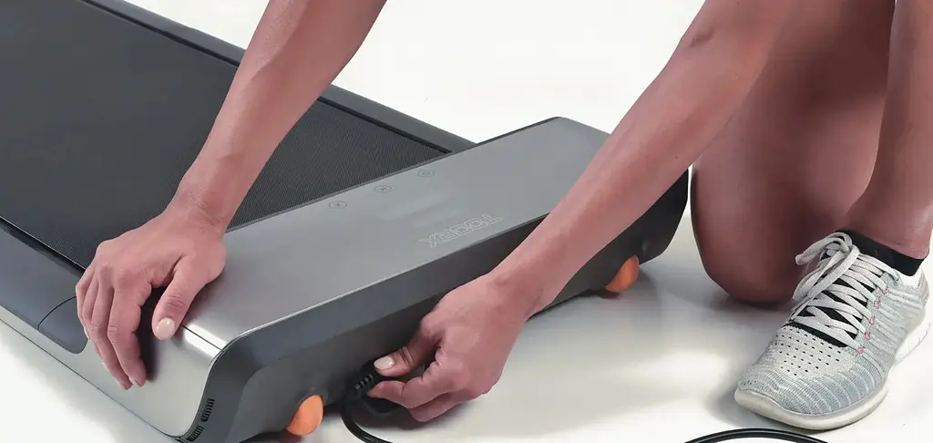 Бігова доріжка Toorx Treadmill WalkingPad with Mirage Display Mineral Grey (WP-G) - фото 11