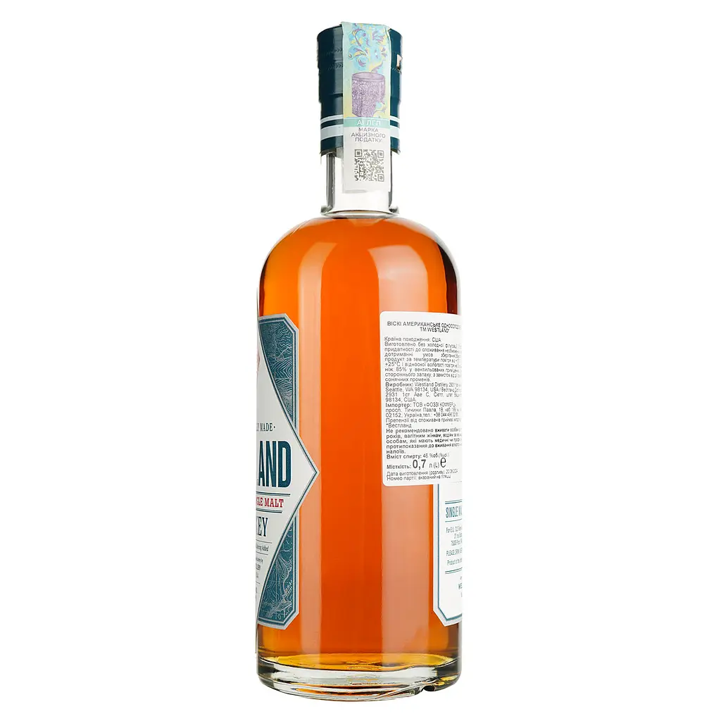 Виски Westland American Oak 46% 0.7 л - фото 3