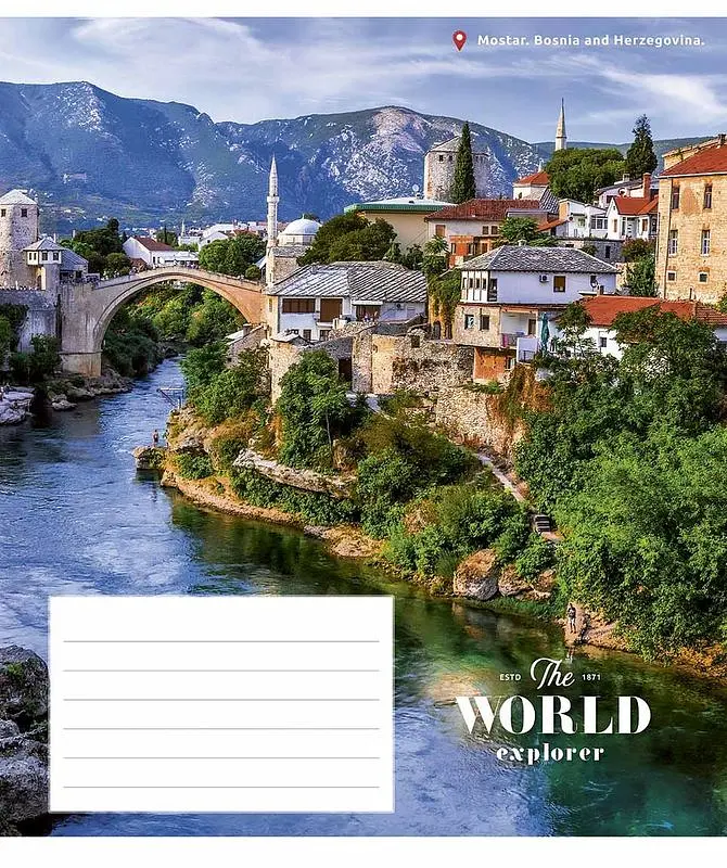 Зошит загальний Школярик World Explorer у лінію 48 аркушів 10 шт. (048-3226L) - фото 4