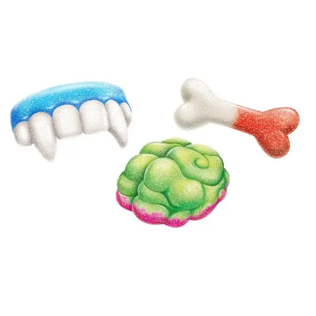 Желейки Flix Candy Halloween Warheads Gummy Body Parts 106g - фото 2