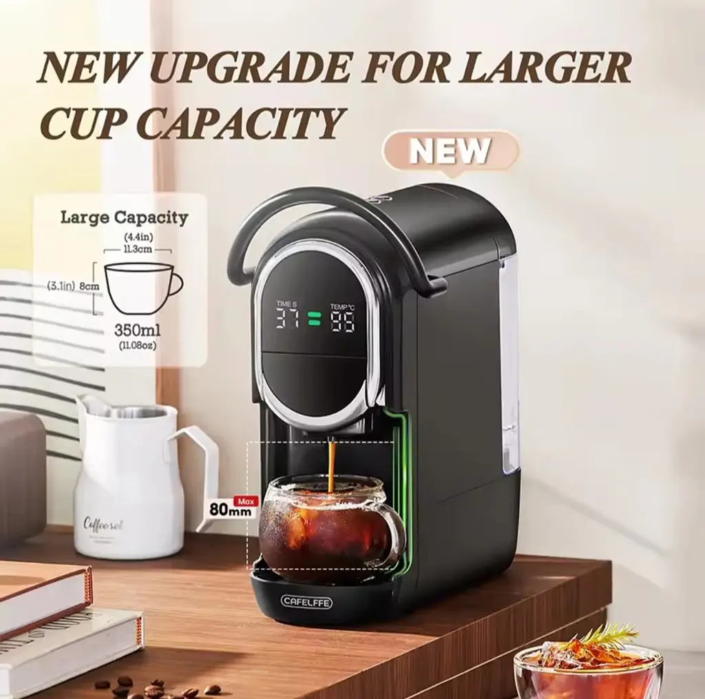 Автоматична Капсульна Кавомашина 4-в-1 CAFELFFE 19 BAR (Dolce Gusto, Nespresso, ESE Pods і Молота Кава) - фото 6
