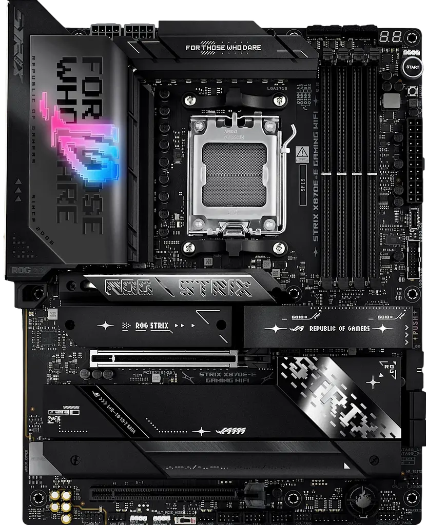 Материнська плата Asus X870E-E ROG Strix Gaming Wi-Fi Socket AM5 (ROG STRIX X870E-E GAMING WiFi) - фото 2