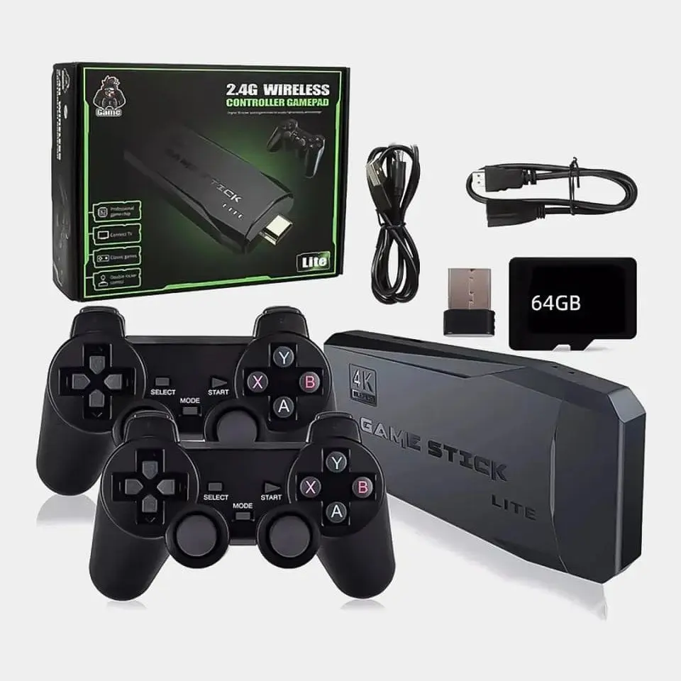 Ігрова консоль Data Frog M8 H133 Game Stick Lite 64GB ТВ приставка геймстик + 20000 відеоігор - фото 2