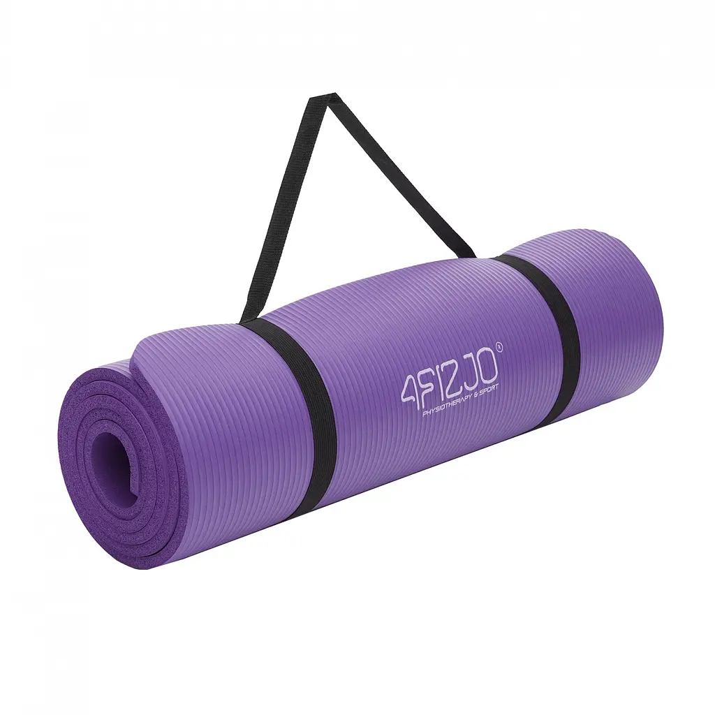 Килимок (мат) спортивний 4FIZJO NBR 1 см для йоги та фітнесу Violet 4FJ0016 (P-5907222931530) - фото 2