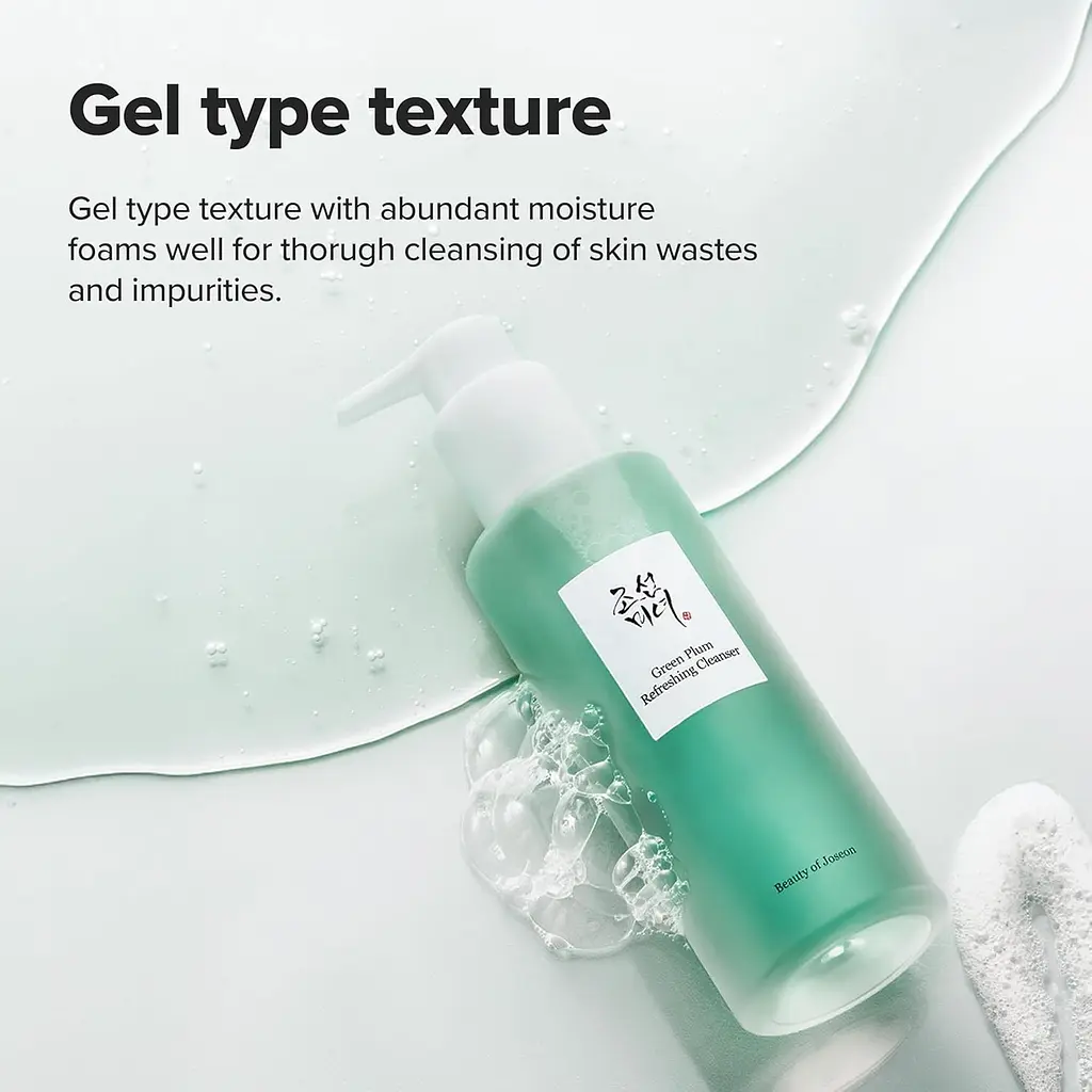 Освіжаючий гель для вмивання Beauty of Joseon Green Plum Refreshing Cleanser 200 мл (BJN047) - фото 5