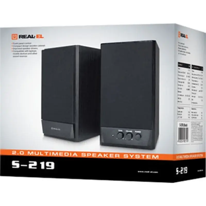 Акустична система REAL-EL S-219 Black (EL121200004) - фото 7