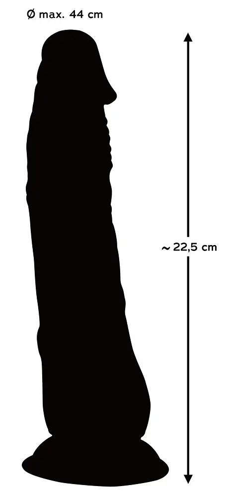 Фаллоимитатор Crystal Clear Dildo 22.5 см мульти - фото 7