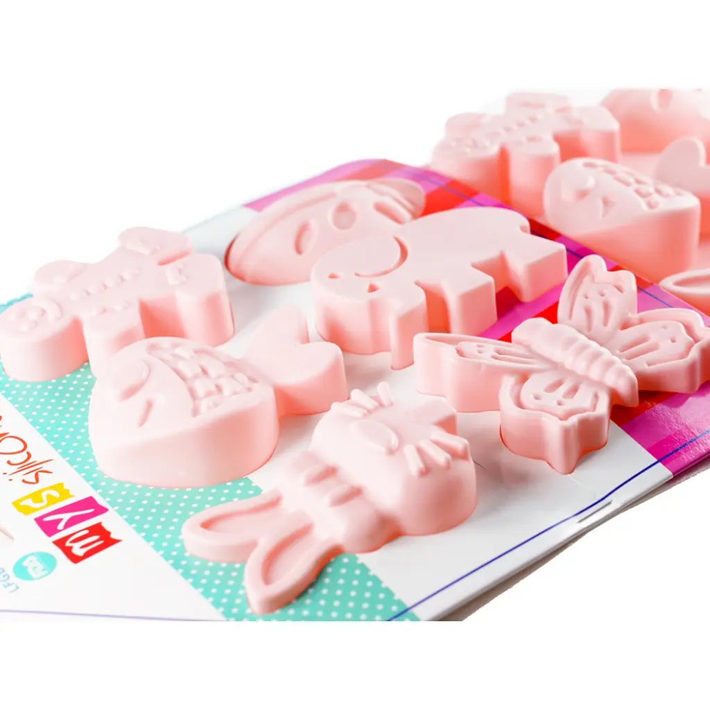 Форма силиконовая Mys Silicone Звери 12 отделов 19.5х34х4 см в ассортименте (45098) - фото 9