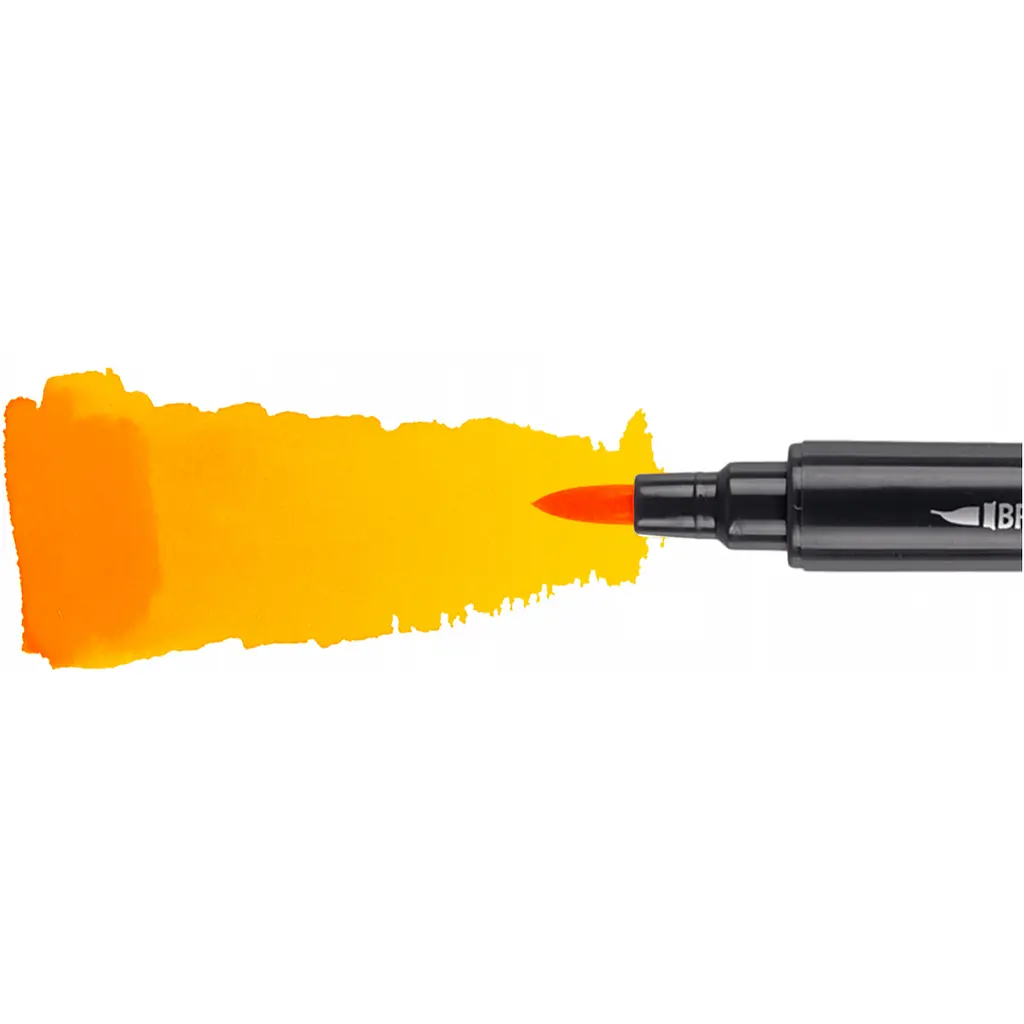 Маркер акварельний Santi Brush Marker SWB-03 медовий двосторонній 6 шт. (391059) - фото 2