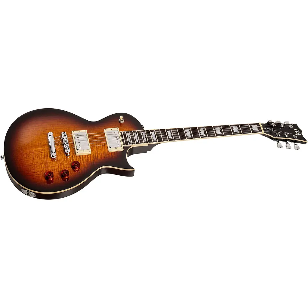 Электрогитара LTD EC-256FM Dark Brown Sunburst - фото 3