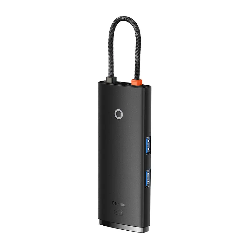 USB-хаб Baseus Lite Series 6-Port Type-C HUB Docking Station (Type-C to HDMI+USB3.0*2+PD+SD/TF) Black (WKQX050101) - фото 7