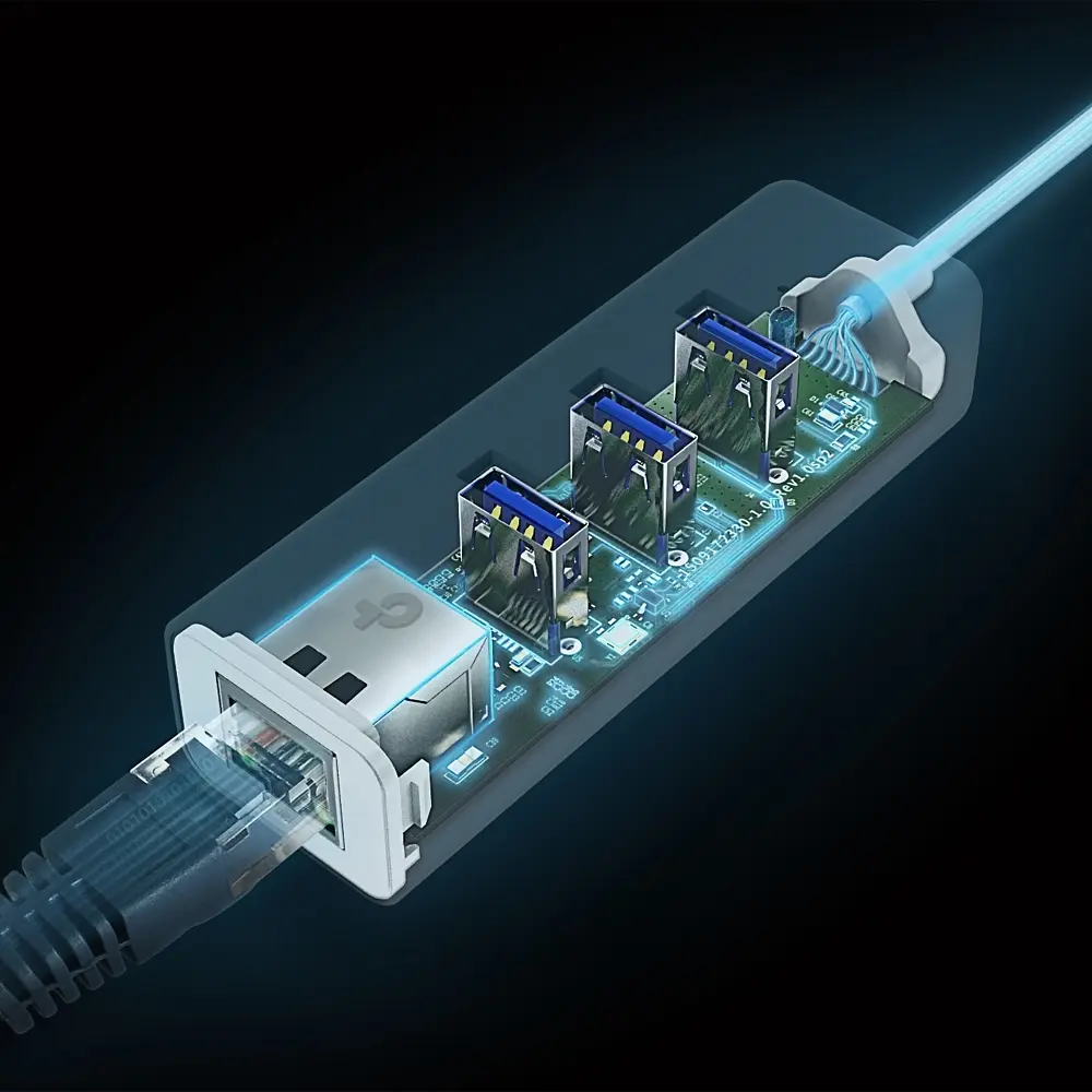 Сетевой адаптер UE330С 1xGE, 3xUSB3.0, USB-С TP-Link teh0018067 - фото 6