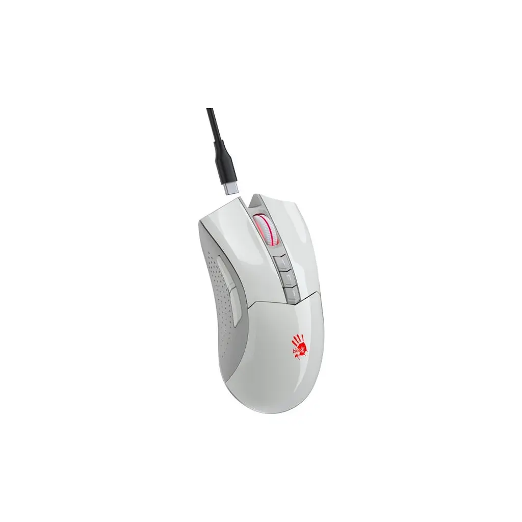 Мишка A4Tech Bloody R90 Plus Wireless Greyish White (4711421001731) - фото 4