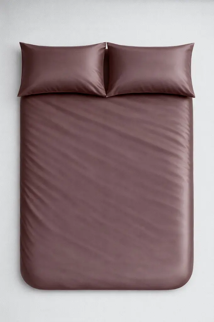 Комплект наволочок Ecotton 50х70 см із сатину 2 шт (арт. 16-1412 Stucco) коричневого кольору (24743) - фото 3