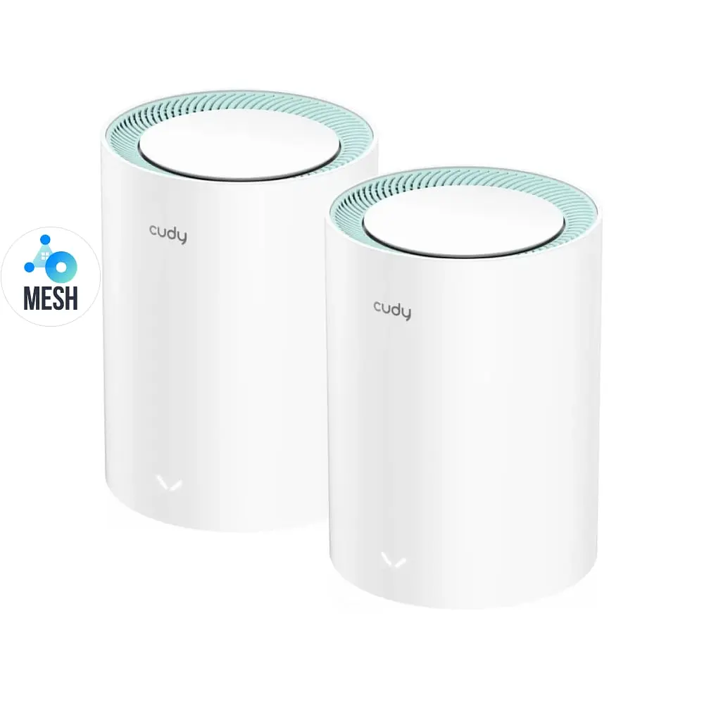 Маршрутизатор WiFi Mesh-система WiFi 5 Cudy M1300 (2-Pack) 2 штуки дводіапазонні гігабітні AC1200 (73-00523)
