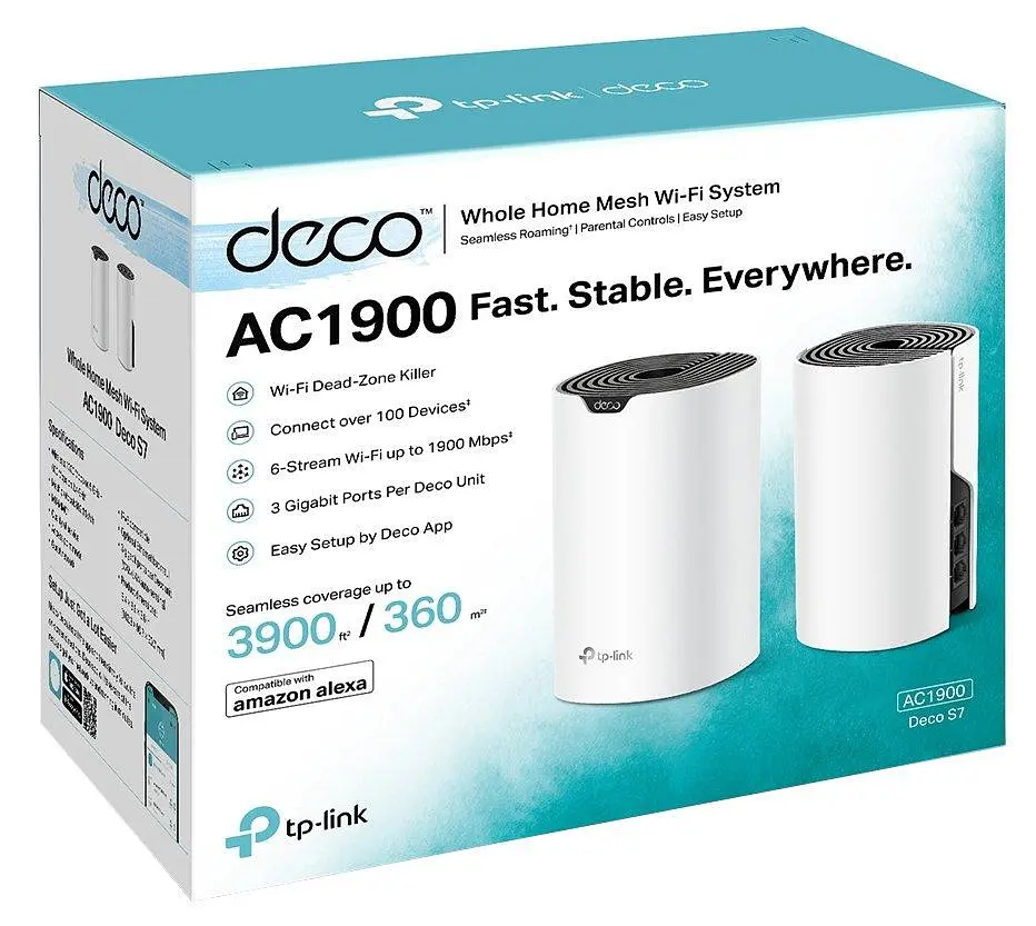 Wi-Fi система - комплект із 2 роутерів TP-Link Deco S7 (2pack) AC1900 - фото 6