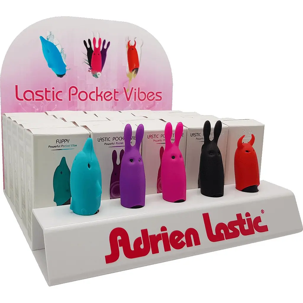 Набір вібраторів Adrien Lastic Promo Pack Pocket Vibe 25 шт. + тестери  - фото 1