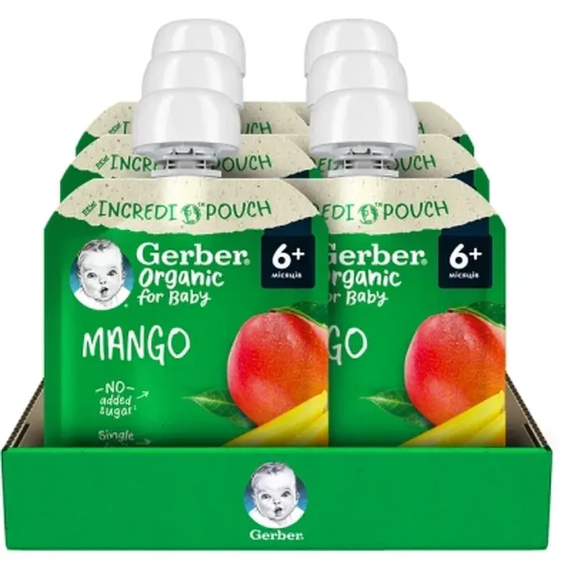 Дитяче пюре Gerber Organic манго з 6 місяців 80 г (1227092) - фото 3