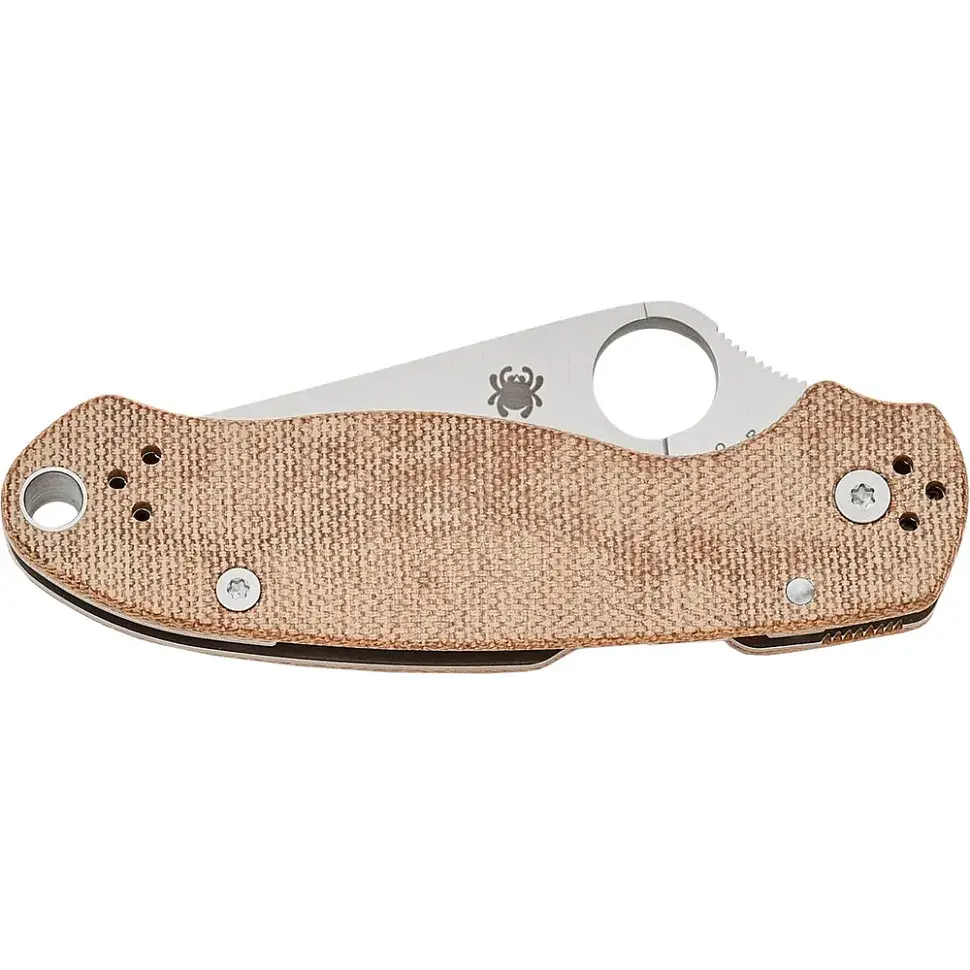 Ніж Spyderco Para 3 CPM Cru-Wear Micarta Brown (C223MPCW) - фото 4