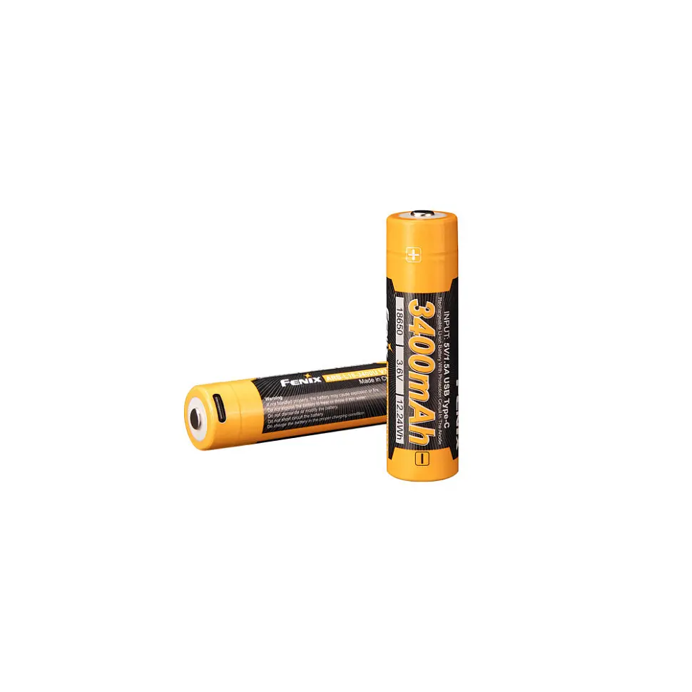 Акумулятор 18650 Fenix 3400 mAh li-ion зарядка Type-C (ARB-L18-3400U-V30) - фото 2