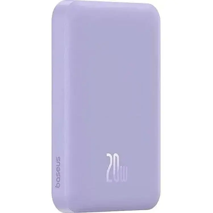 Портативная батарея Baseus Magnetic Mini Wireless Fast Charge 5000 mAh 20W P10022107513-00 Purple - фото 2