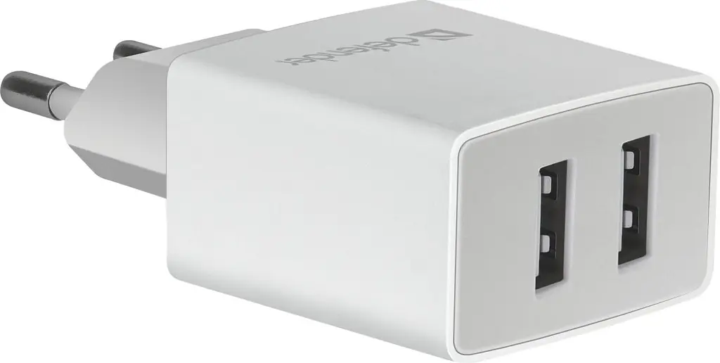 Зарядное устройство Defender 2xUSB 16W 2.1A UPA-22 белый (83580) - фото 3