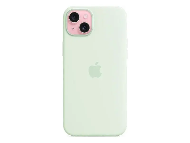 Чохол для смартфона Apple iPhone 15 Plus Silicone Case with MagSafe - Soft Mint (MWNG3) - фото 3