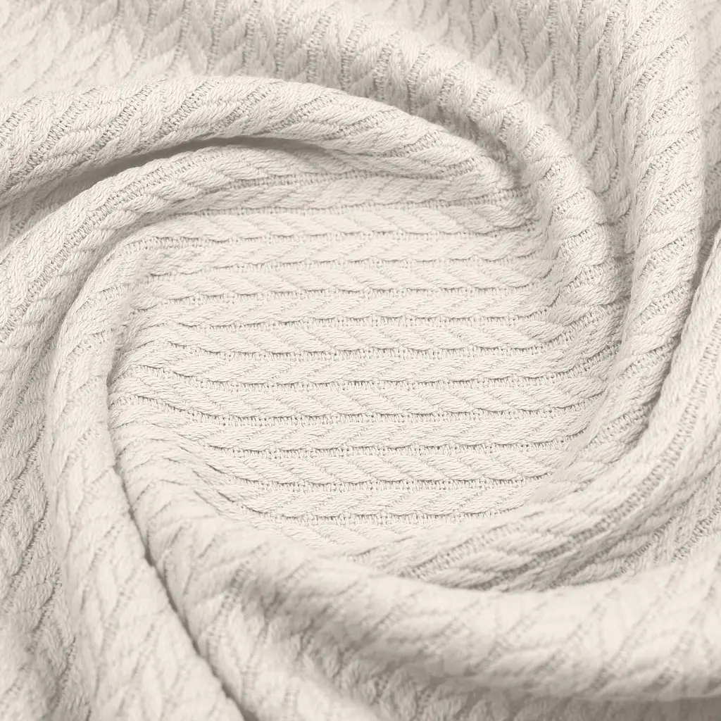 Плед покривало Cosas Ivory Knitted Braid 230х240 см косичка (Blanket_05Ivory_KnittedBraid_230x240) - фото 3