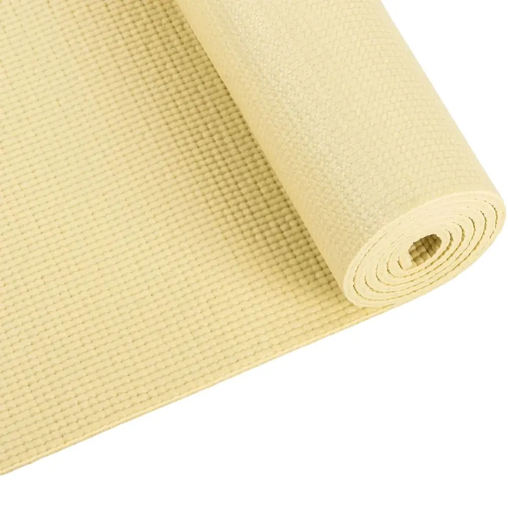 Коврик для фитнеса и йоги Queenfit 0.5 см желтый - фото 3