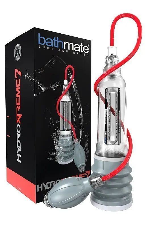 Помпа Bathmate HydroXtreme 7, 29 см прозорий - фото 7
