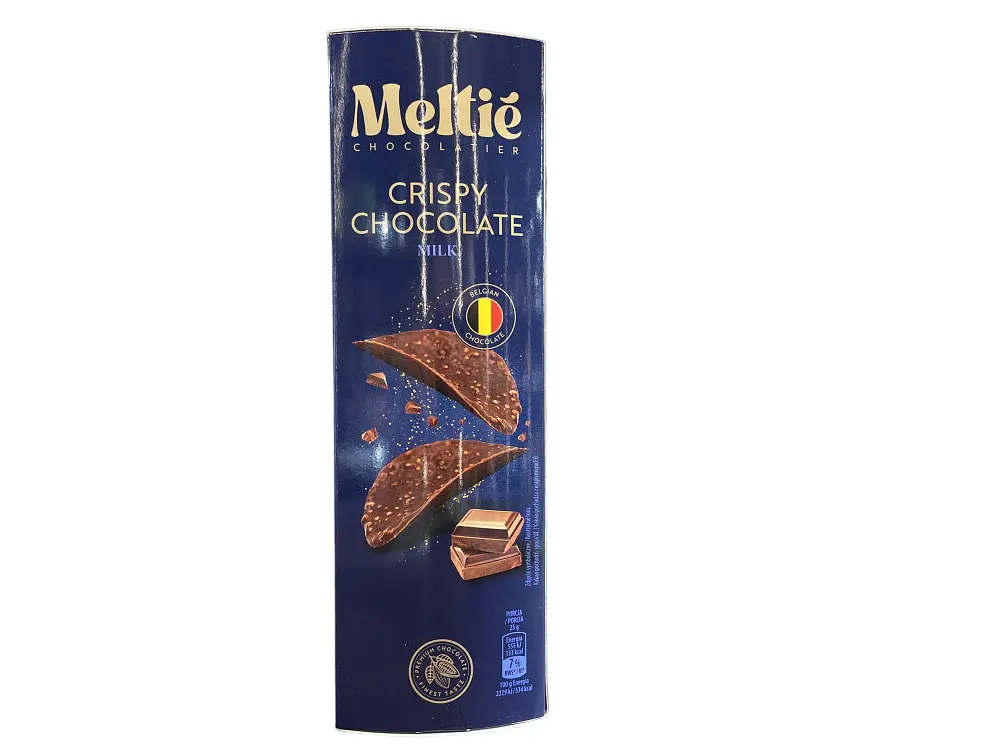 Шоколадні чіпси Meltie Crispy Chocolate Milk з повітряним рисом 125 г (5400265043586)